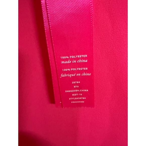 Lilly Pulitzer Hot Pink VNeck Tank Top Size Small Lined Beach Resort Preppy - Picture 5 of 5